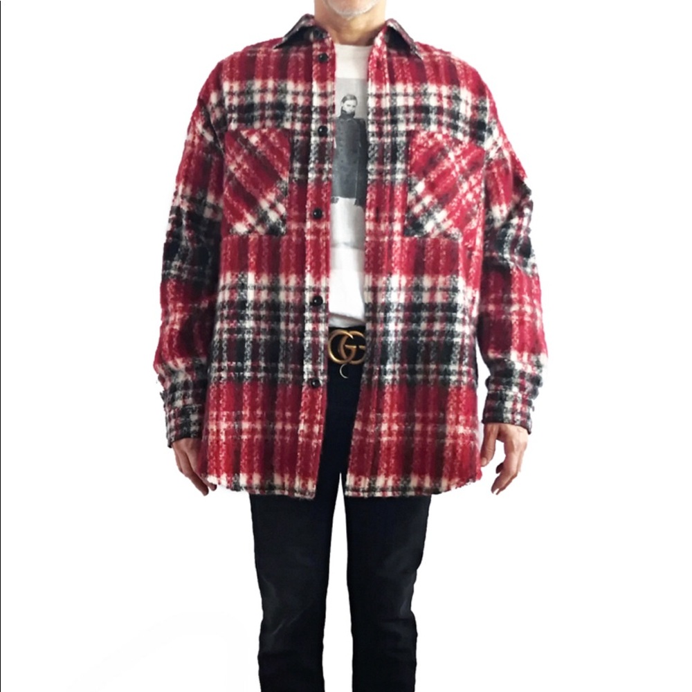 Faith Connexion Lace Tweed Overshirt